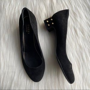 NEW Gucci Studded Suede Flats